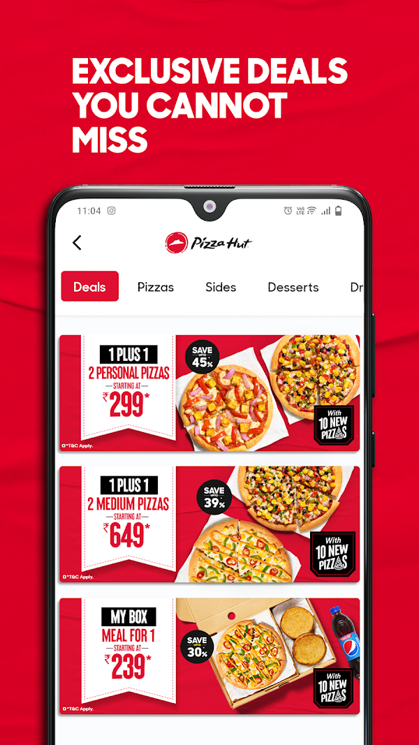 Pizza Hut India - Delivery App