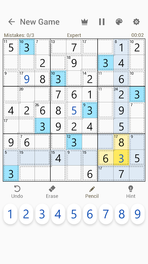 Killer Sudoku - Sudoku Puzzles