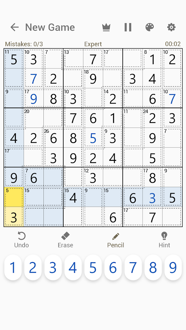 Killer Sudoku - Sudoku Puzzles