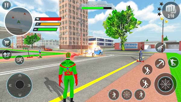 Police Robot Rope Hero Game 3d