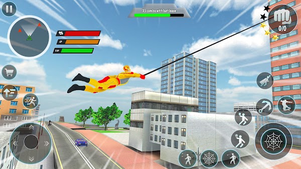 Police Robot Rope Hero Game 3d