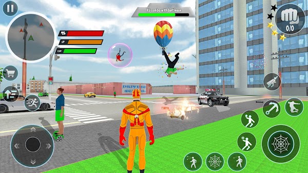 Police Robot Rope Hero Game 3d