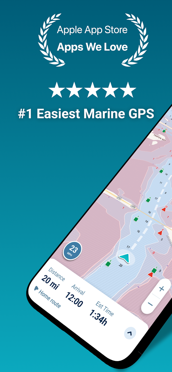 Wavve Boating: Marine Boat GPS