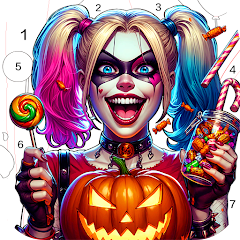 Halloween Color by Number Game