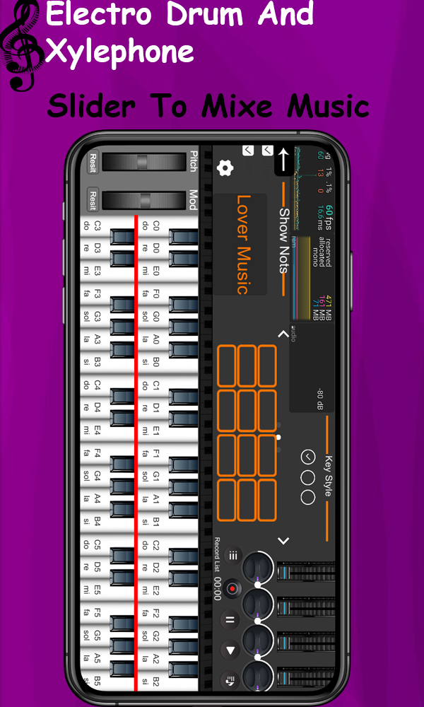 Org Piano:Real Piano Keyboard