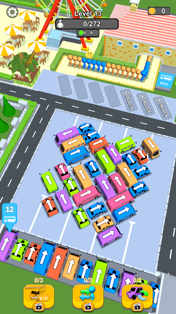 Bus Chaos: Match & Parking Jam