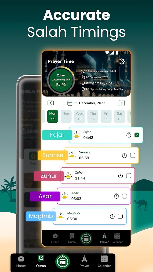 Muslim Prayer - Qibla Compass