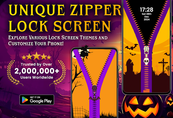 Zipper Lock Screen - Zip Lock