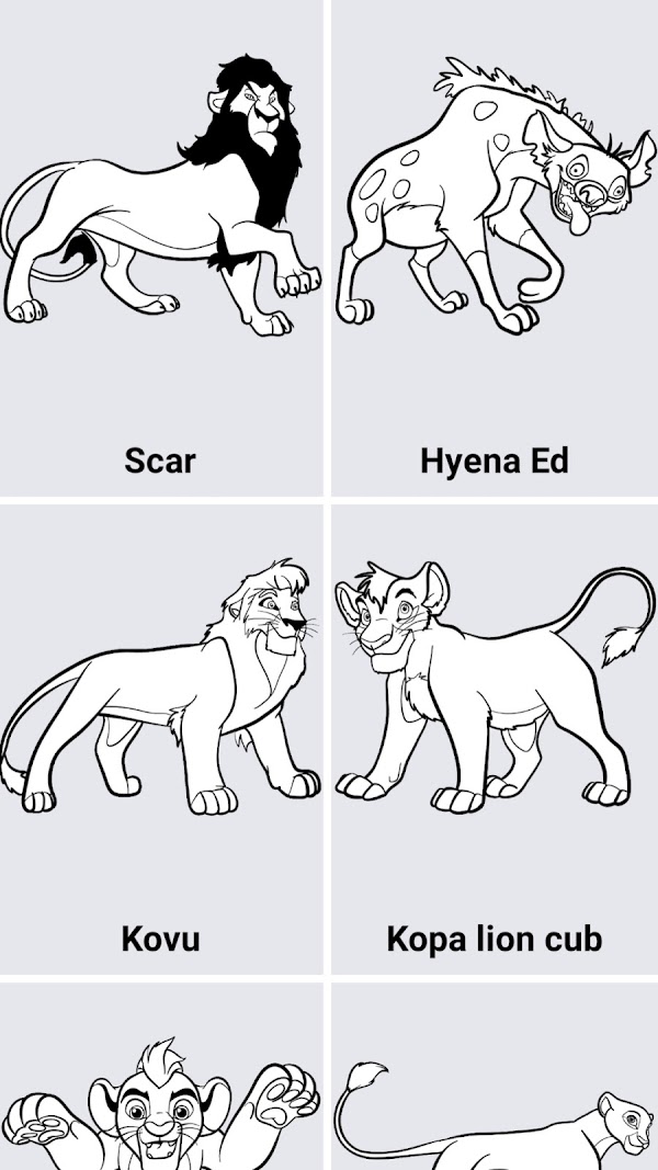 How to draw Lion King