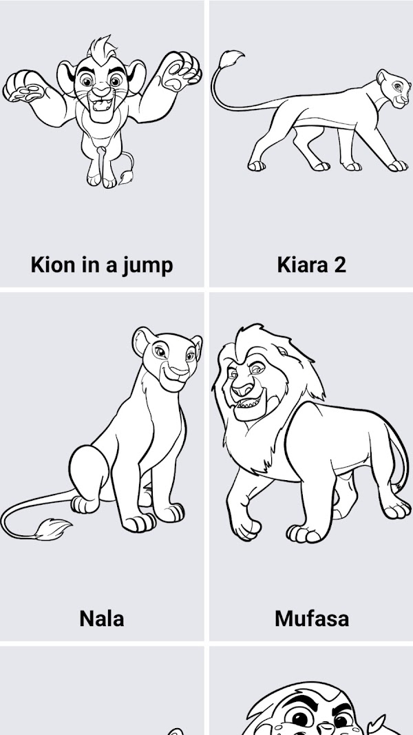 How to draw Lion King