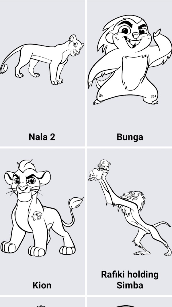 How to draw Lion King