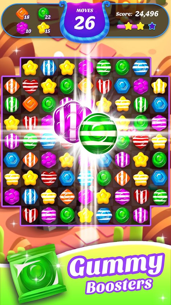 Gummy Candy Blast-Fun Match 3