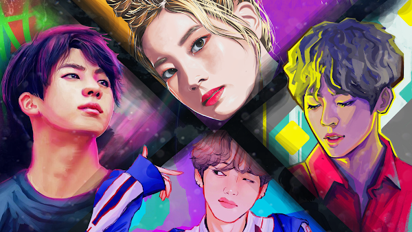 Kpop Paint by Numbers BT21