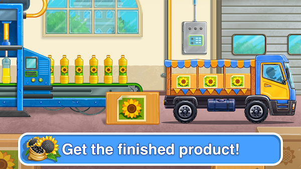 Tractor, car: kids farm games