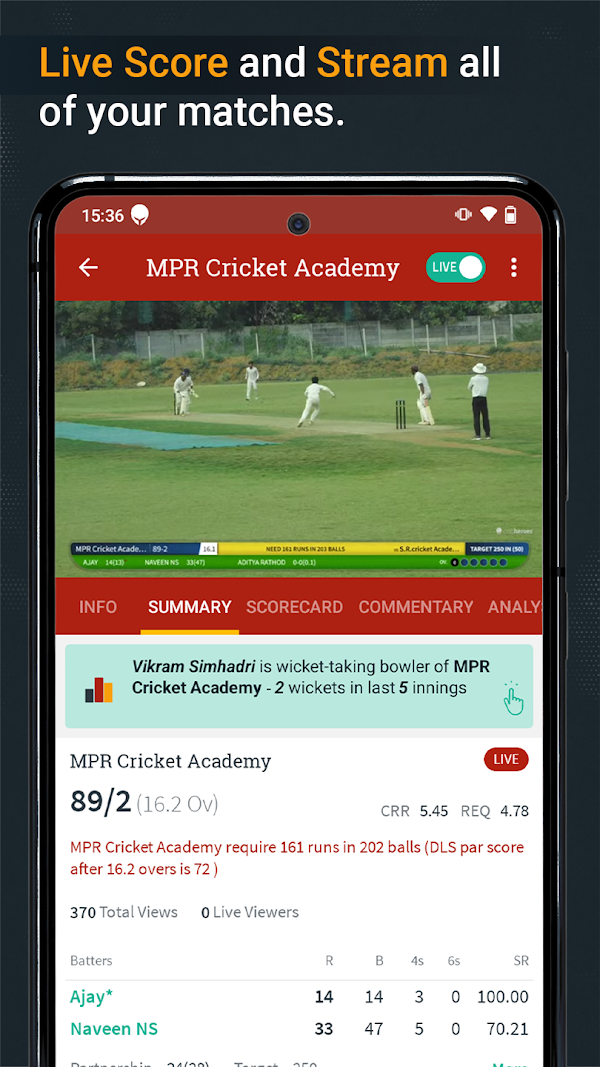 CricHeroes-Cricket Scoring App