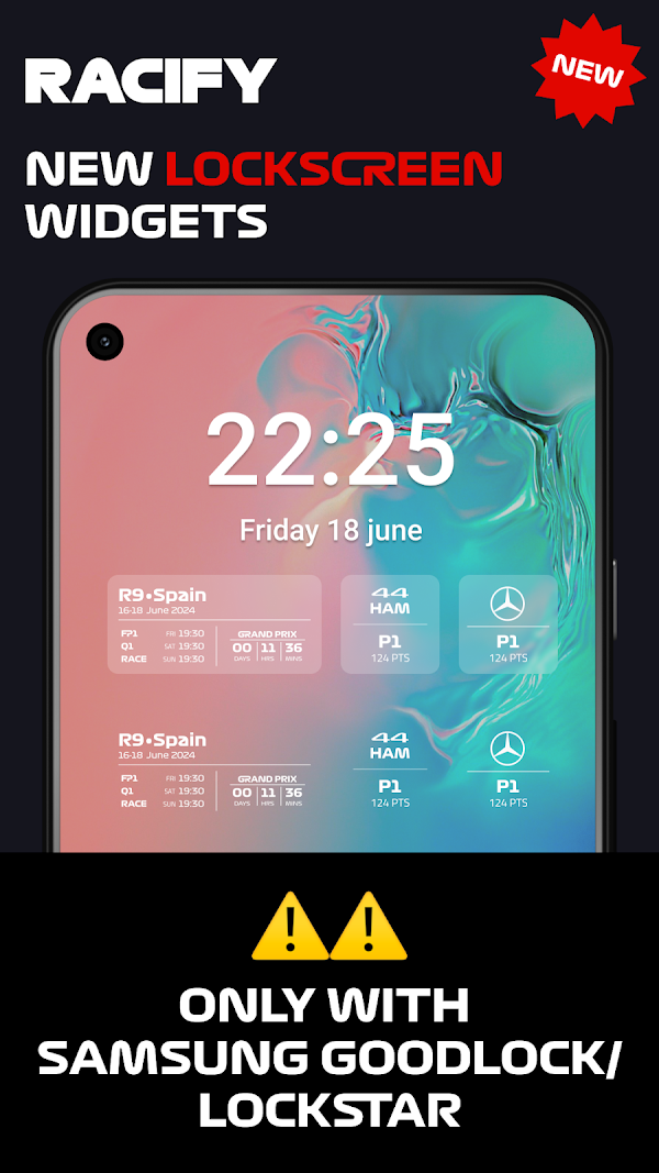 Racify - Beautiful F1 widgets