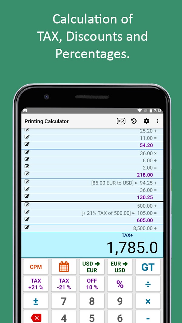 PCalc - Printing Calculator