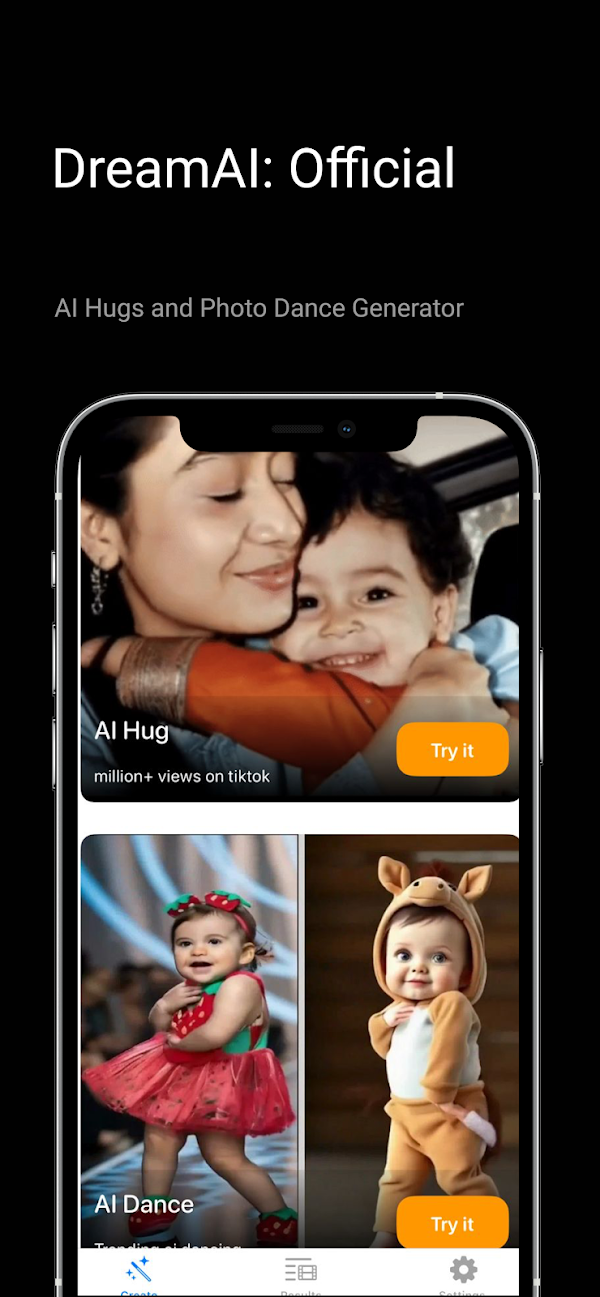 DreamAI: AI Hugs & Photo Dance