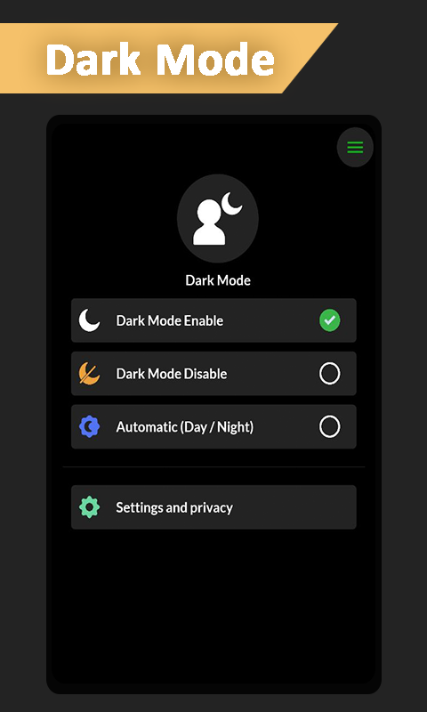 Dark Mode - Night Mode