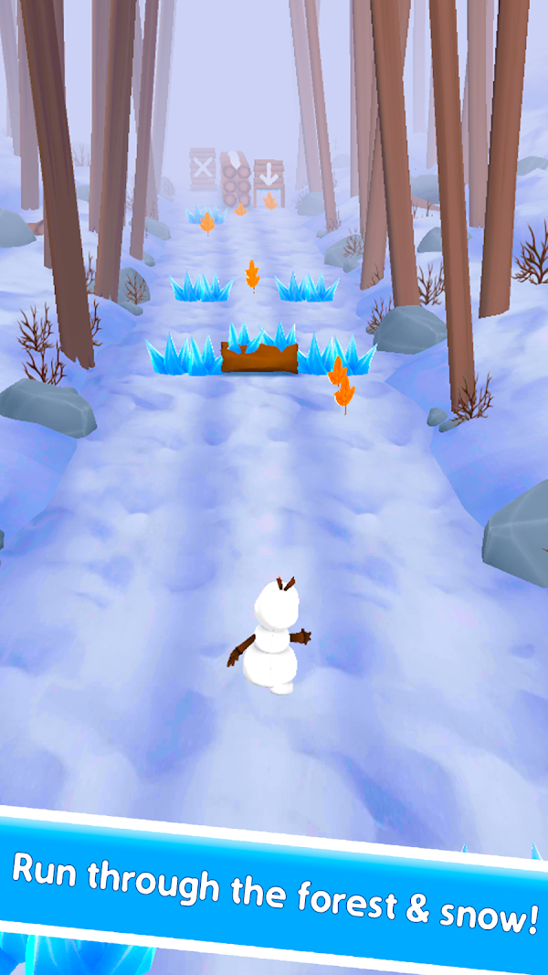 Snowman Rush: Frozen run