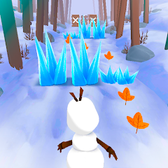 Snowman Rush: Frozen run