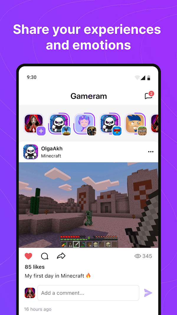 Gameram: Gaming social network