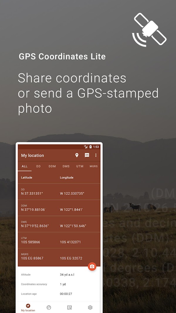 GPS Coordinates Converter Lite