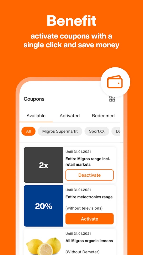 Migros – shop & save