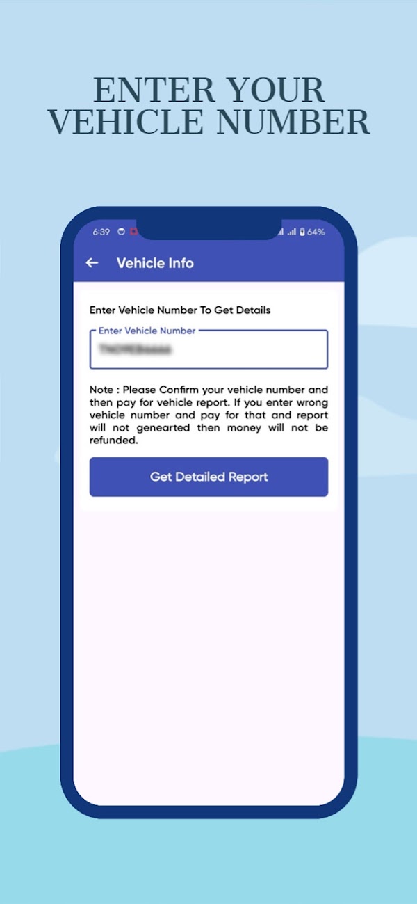 Vehicle & Driving Licence Info