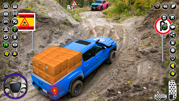 Offroad Pickup Cargo Truck 3D