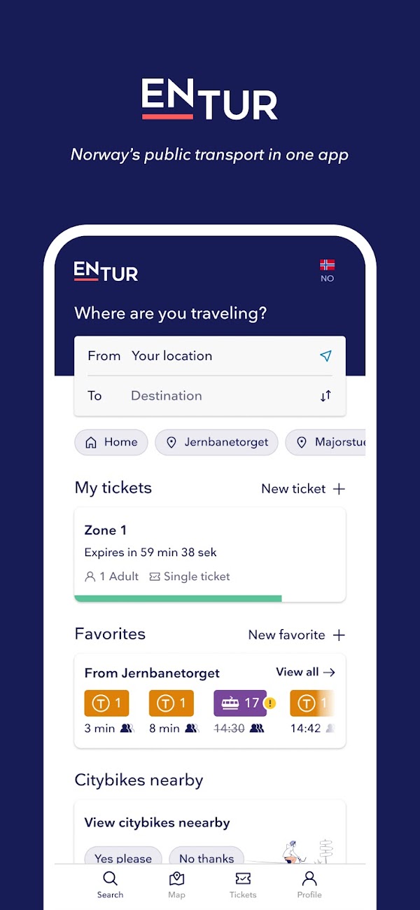 Entur - Journey Planner