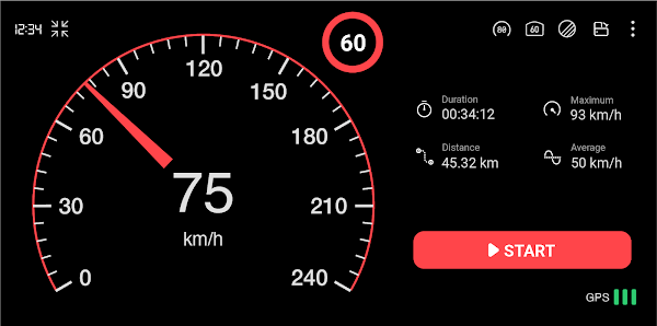 GPS Speedometer : Odometer HUD