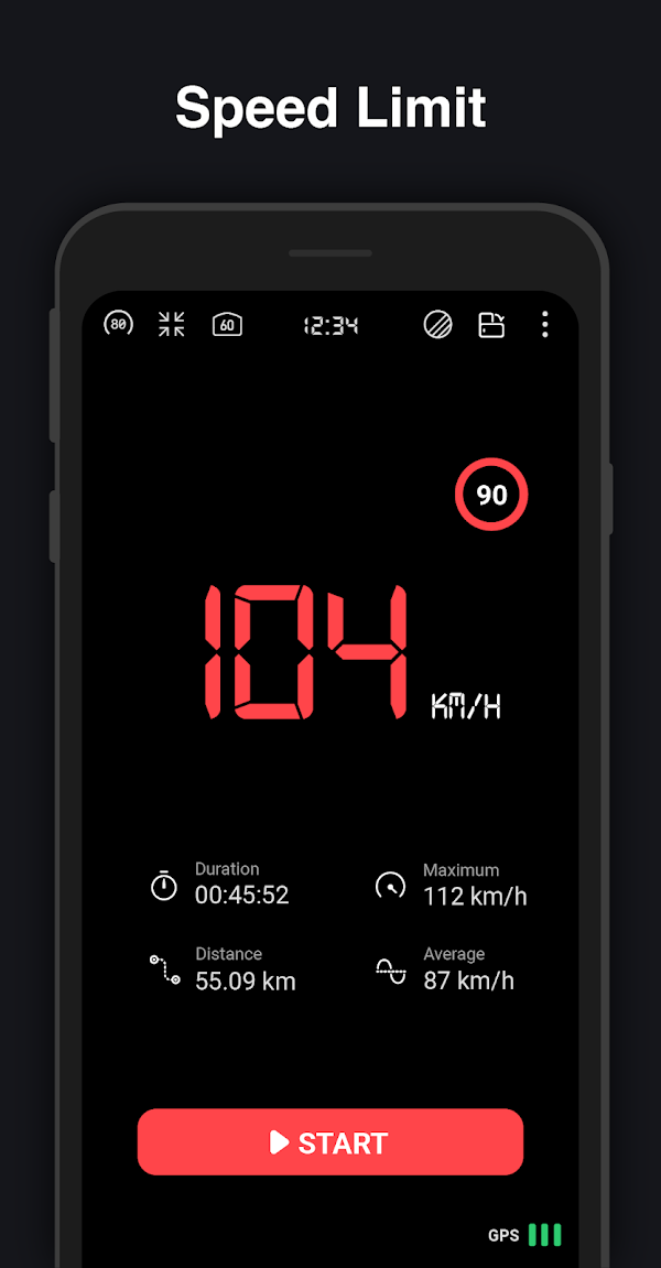 GPS Speedometer : Odometer HUD